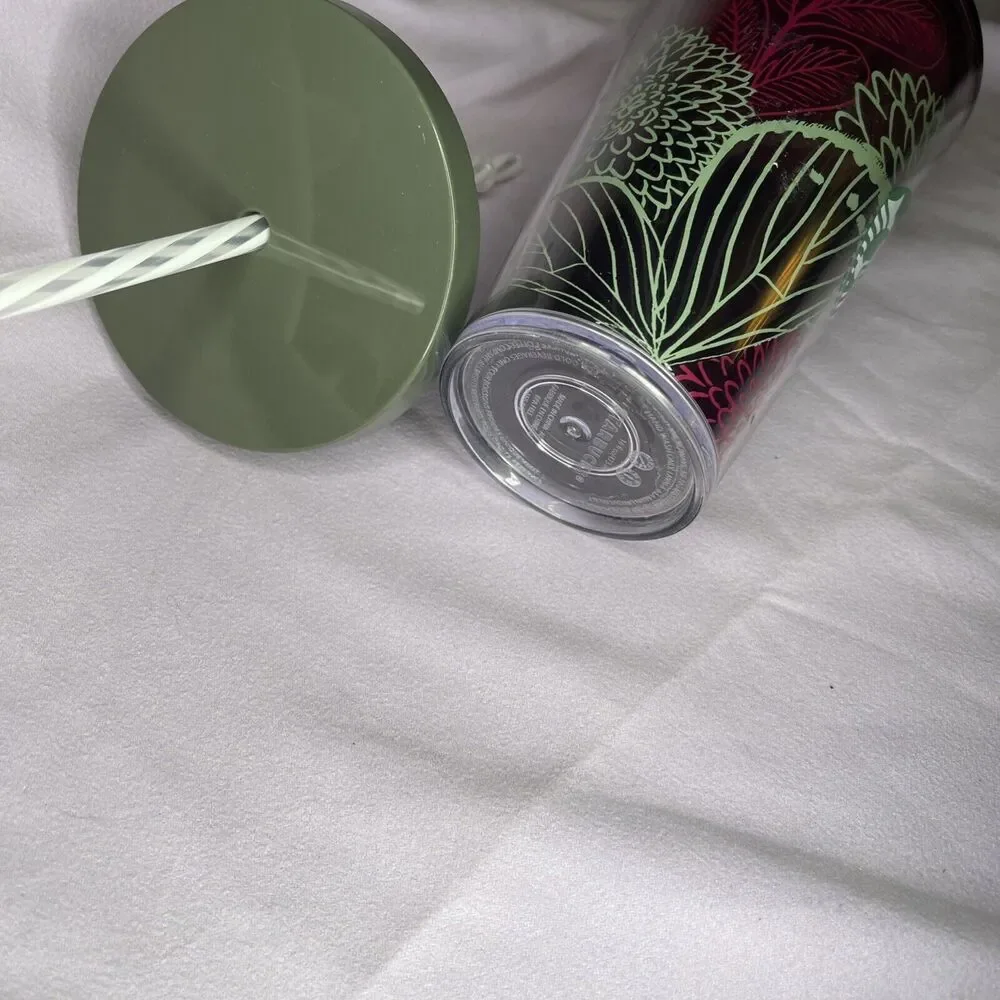 Fall 2019 16oz Limited Edition Starbucks Chrysanthemums Flowers Leaves Tumbler